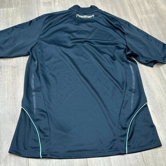 Adidas Argentina 2007/09 Navy Blue Away Soccer Football ClimaCool Jersey Size L? - Picture 10 of 11